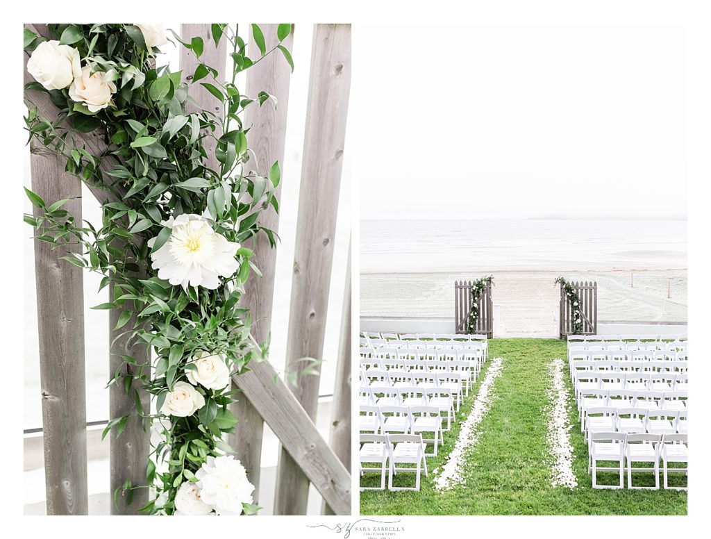 wedding ceremony at Newport Beach House photographed by wedding photographer Sara Zarella Photography