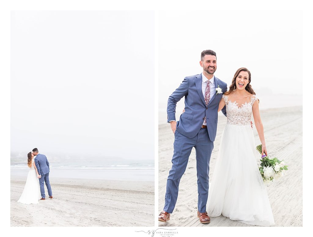beach wedding portraits with wedding photographer Sara Zarella Photography