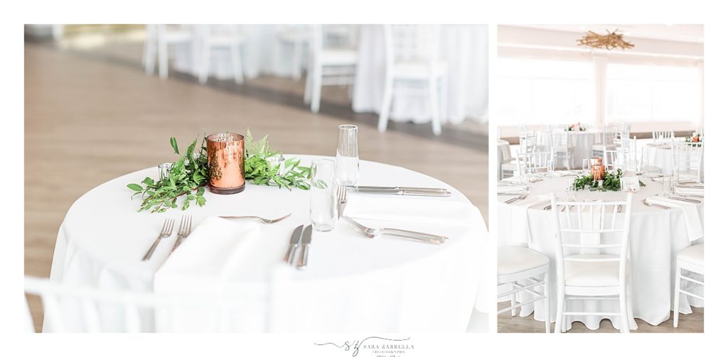 reception details at Newport Beach House with wedding photographer Sara Zarella Photography