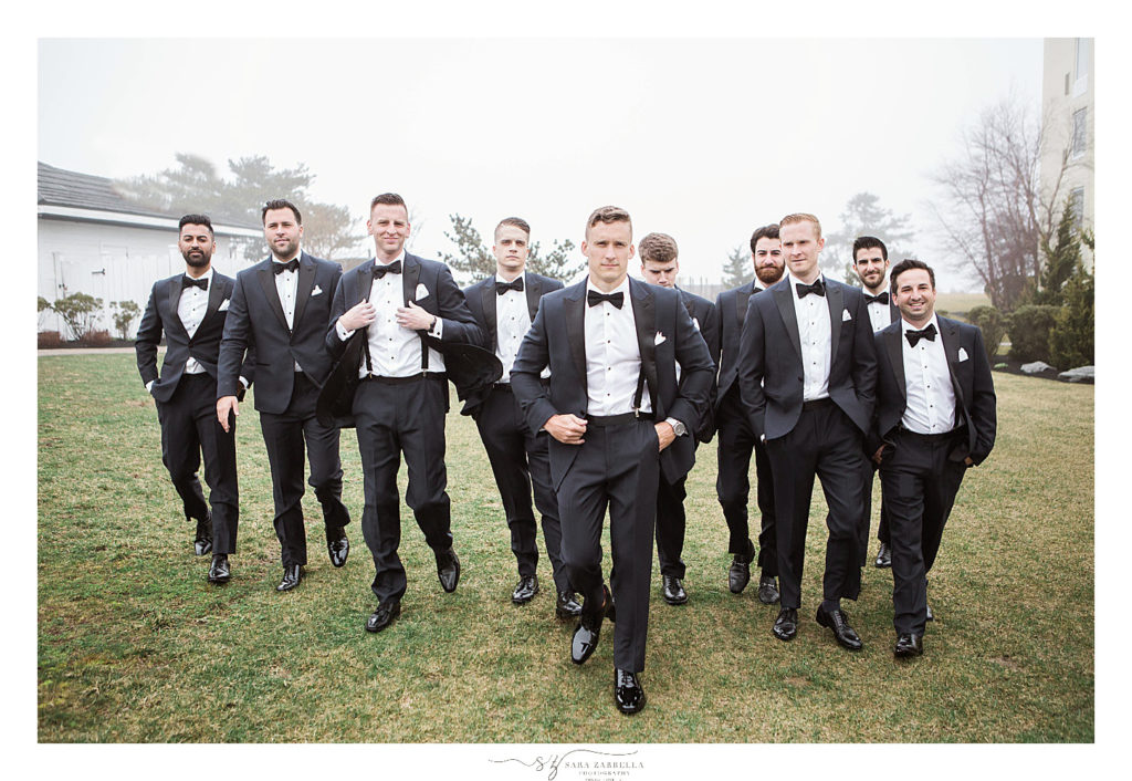 groom and groomsmen photographed by Sara Zarrella Photography