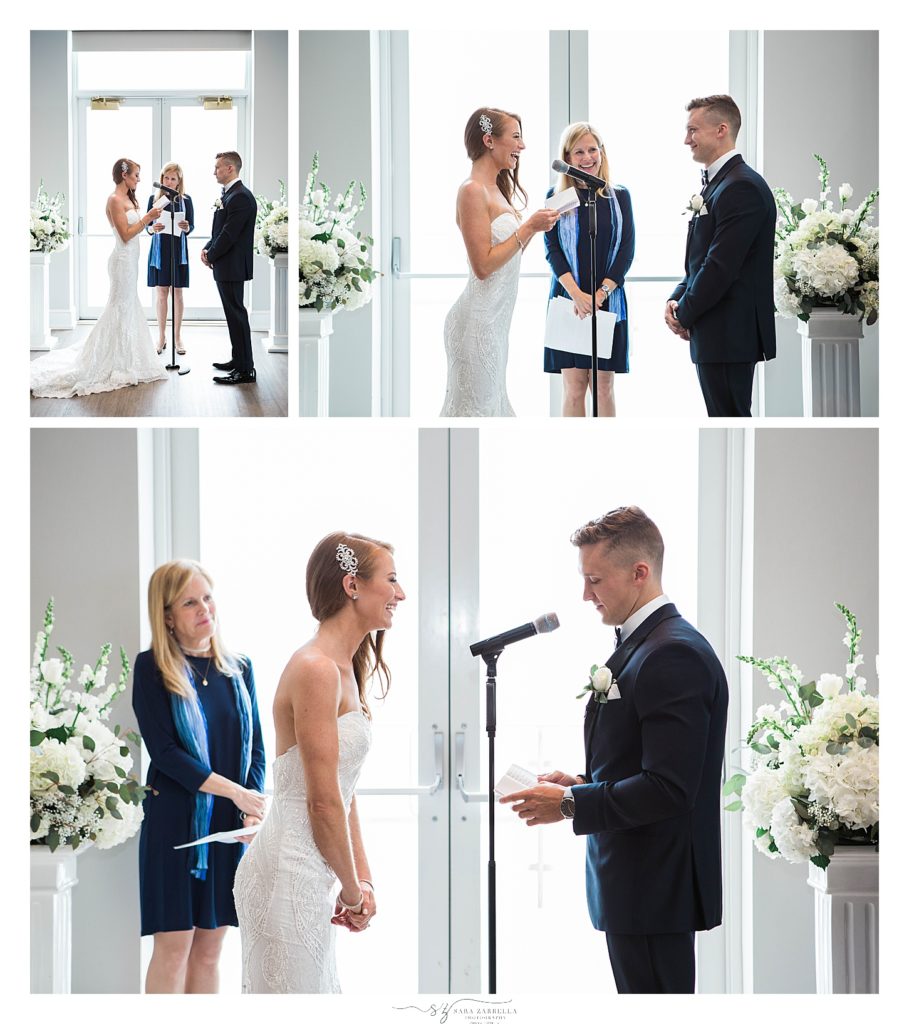 Rhode Island wedding ceremony photographed by Sara Zarrella Photography