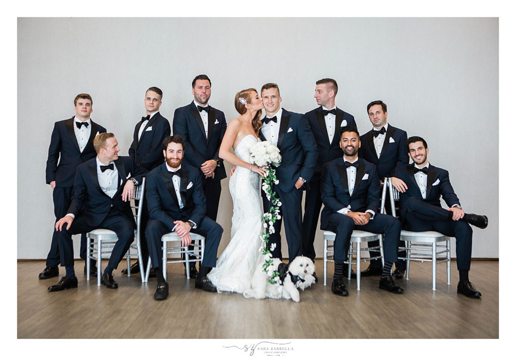 classic wedding party photographed by RI wedding photographer Sara Zarrella Photography