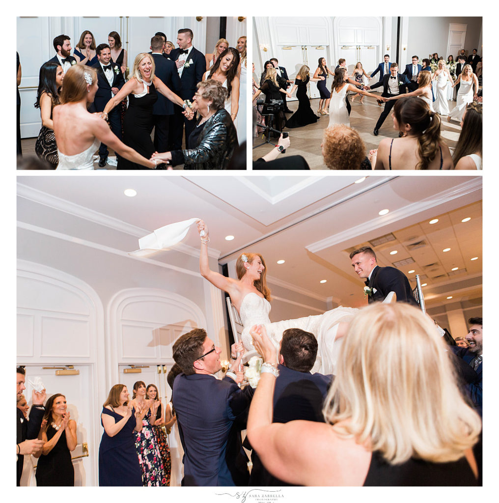 Gurney's Newport Resort wedding reception dancing photographed by Sara Zarrella Photography