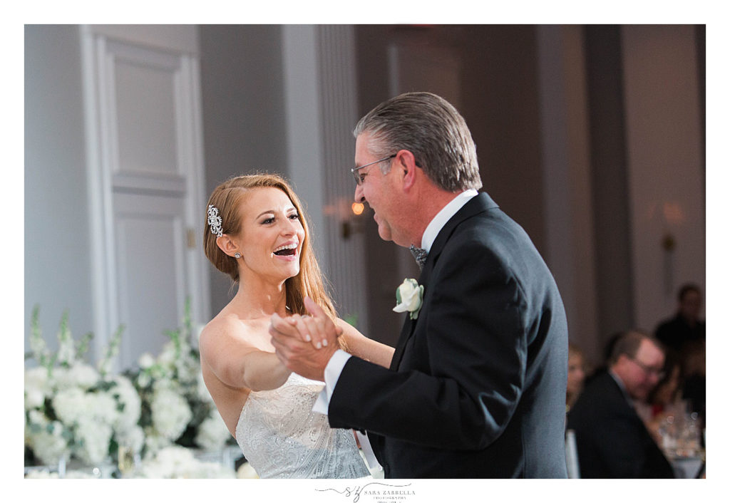 bride and father dance photographed by Sara Zarrella Photography