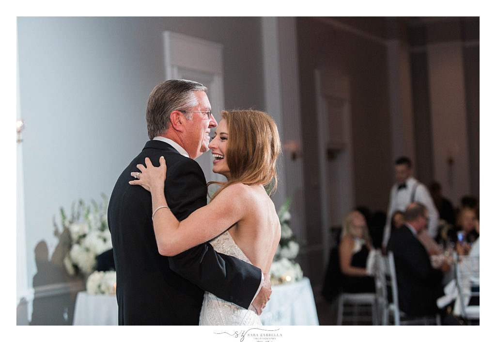 Rhode Island wedding reception dancing photographed by Sara Zarrella Photography