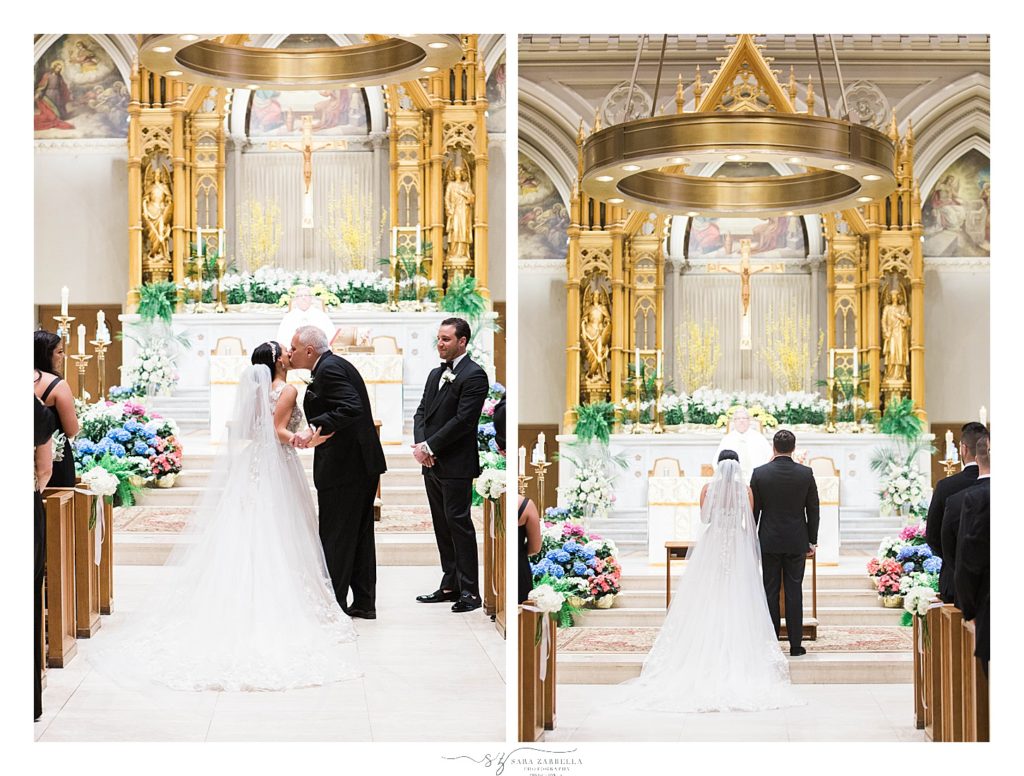 traditional wedding eremony at the Cathedral photographed by Sara Zarrella Photography