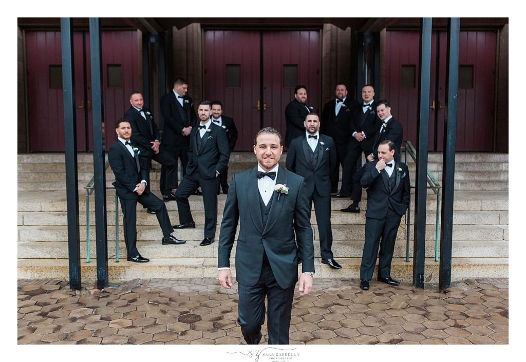 groom and groomsmen portraits by Sara Zarrella Photography in Providence RI