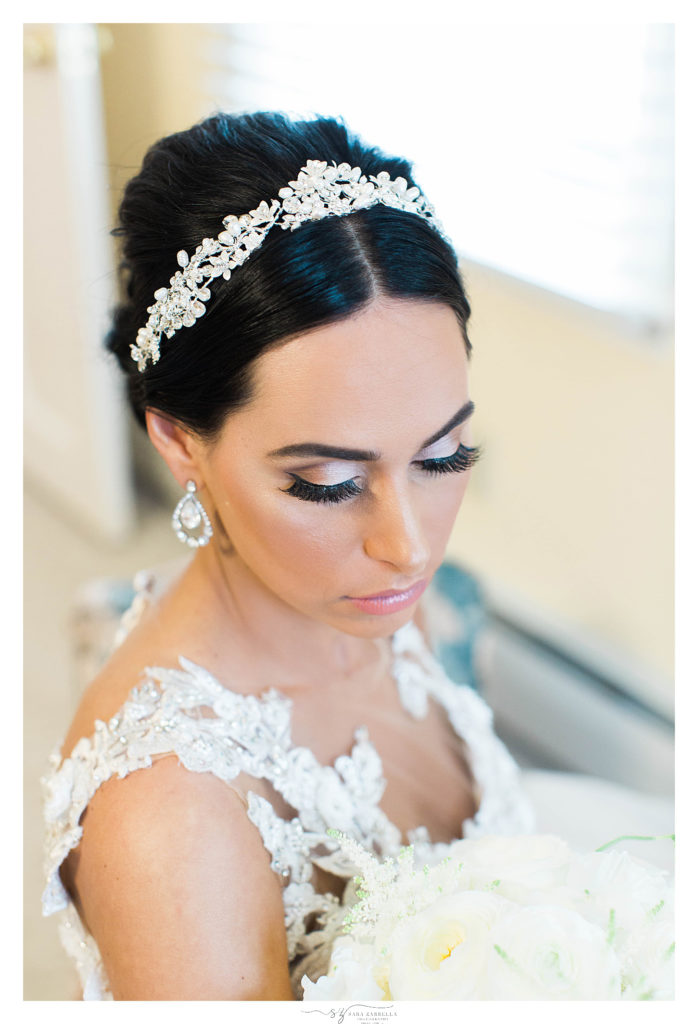 elegant bridal makeup photographed by Sara Zarrella Photography
