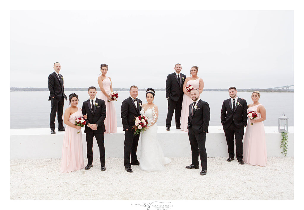Island House wedding party photographed by wedding photographer Sara Zarrella Photography