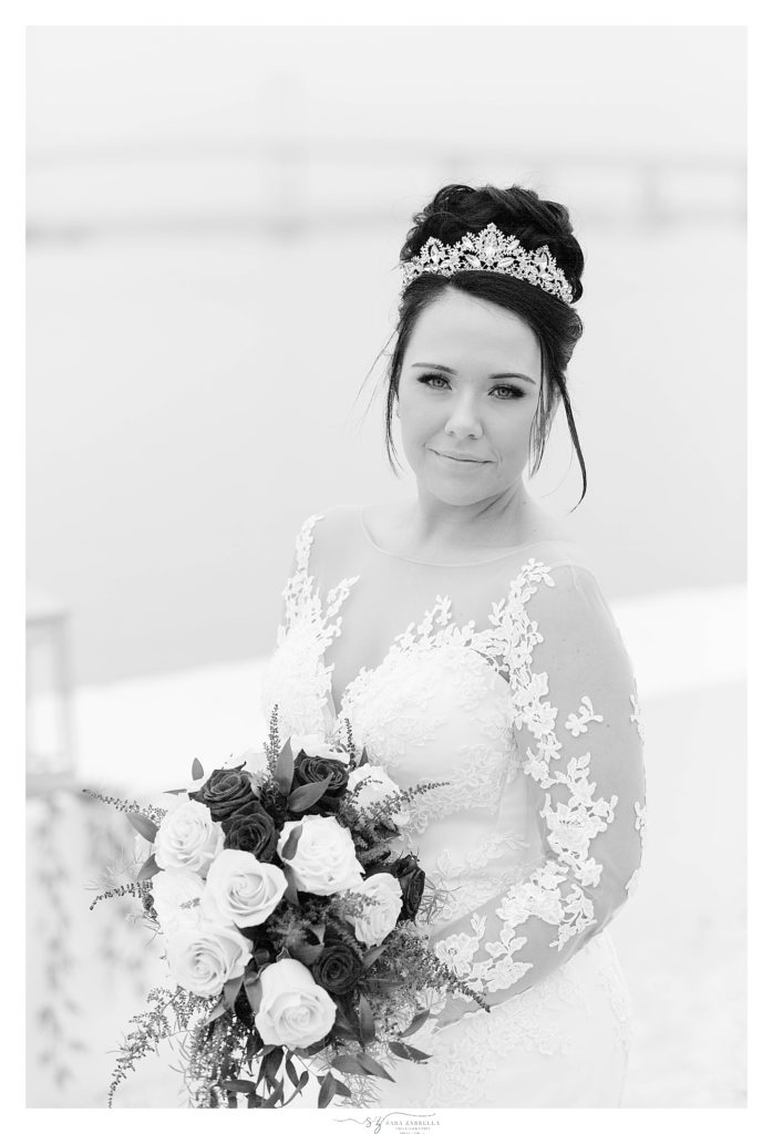 classic bridal portrait photographed by RI wedding photographer Sara Zarrella Photography