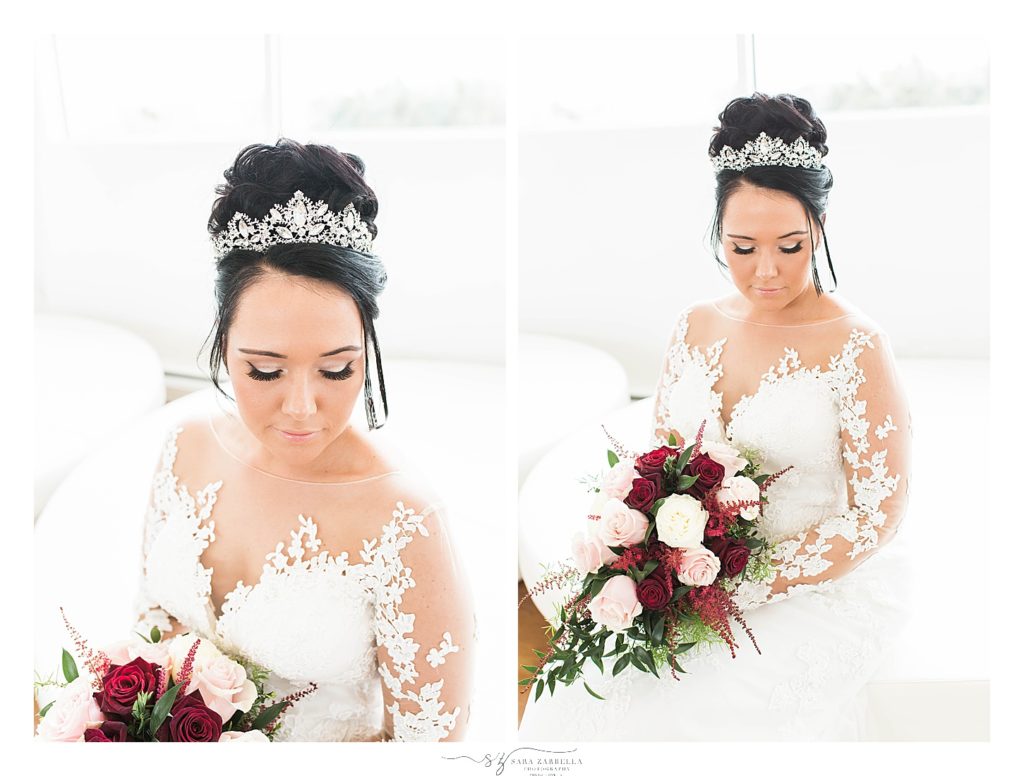 Rhode Island bridal portraits with wedding photographer Sara Zarrella Photography