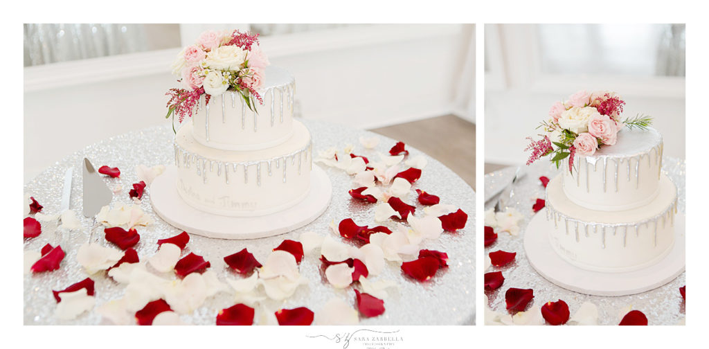 wedding cake by Belle Mer photographed by wedding photographer Sara Zarrella Photography