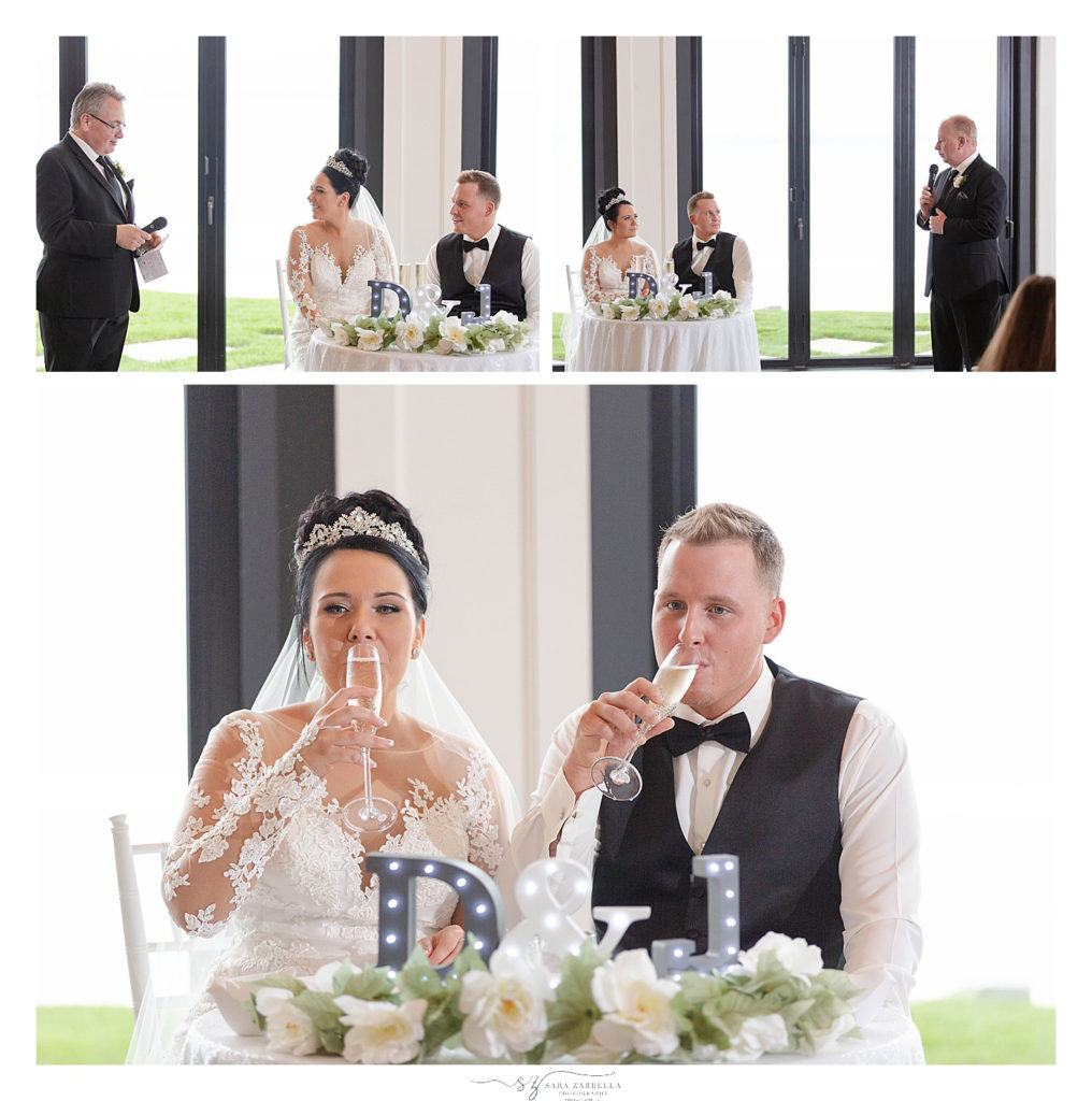 wedding toasts photographed by wedding photographer Sara Zarrella Photography