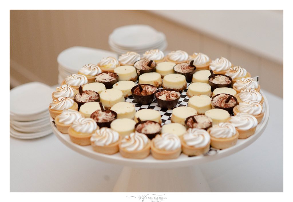 dessert table at RI wedding photographed by wedding photographer Sara Zarrella Photography