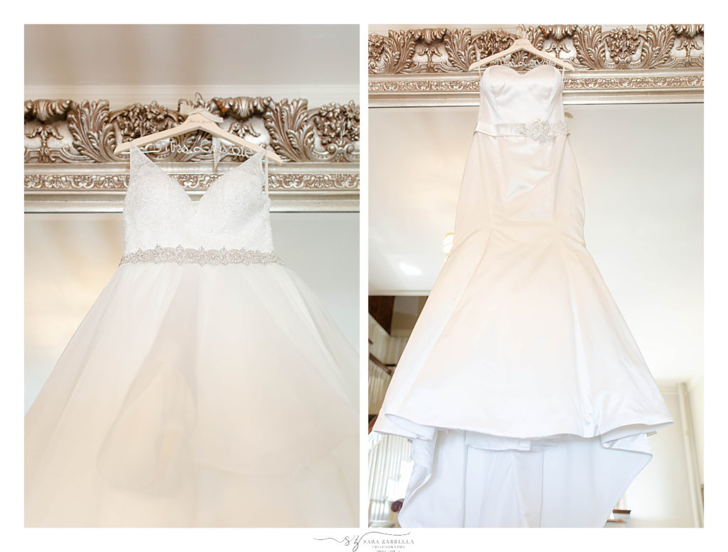 classic wedding gown photographed for RI wedding with Sara Zarrella Photography