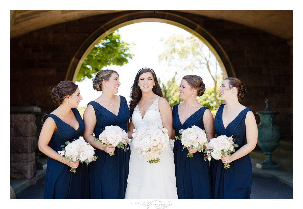 bride and her girls photographed by RI wedding photographer Sara Zarrella Photography