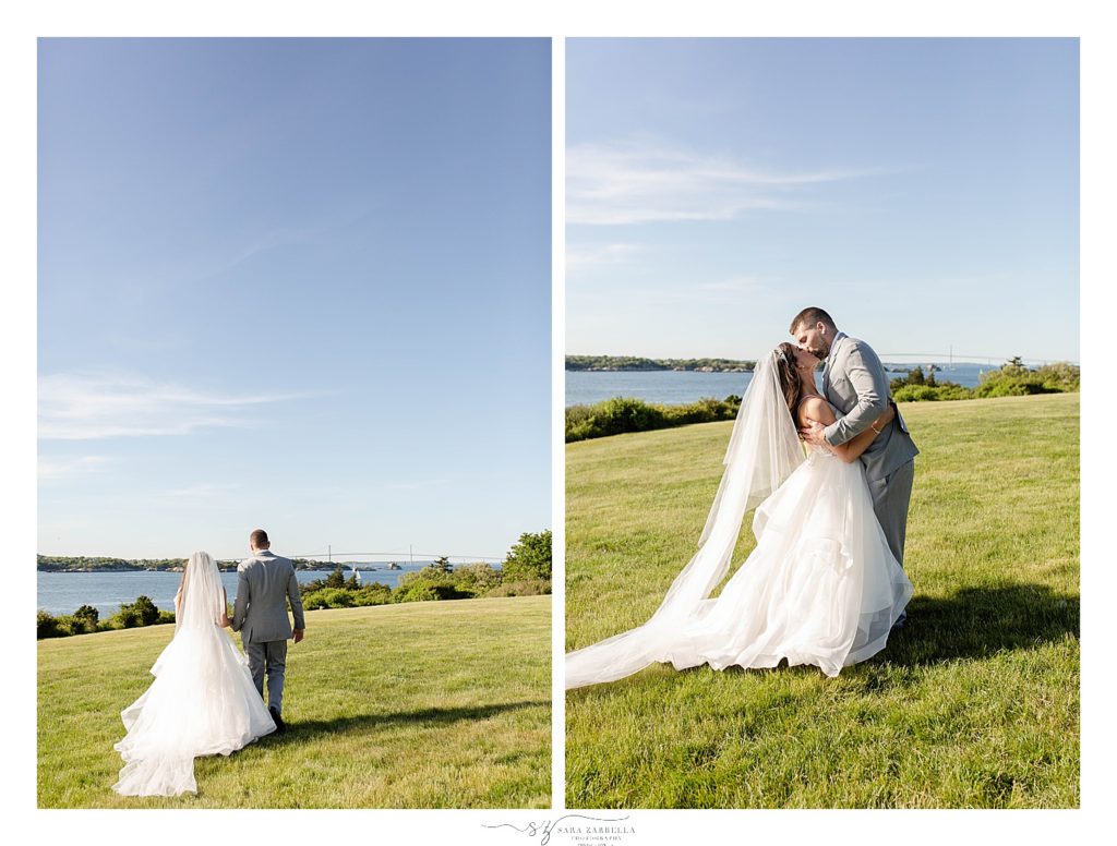 OceanCliff wedding portraits by RI wedding photographer Sara Zarrella Photography