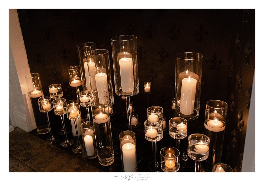 candles photographed by Sara Zarrella Photography at OceanCliff