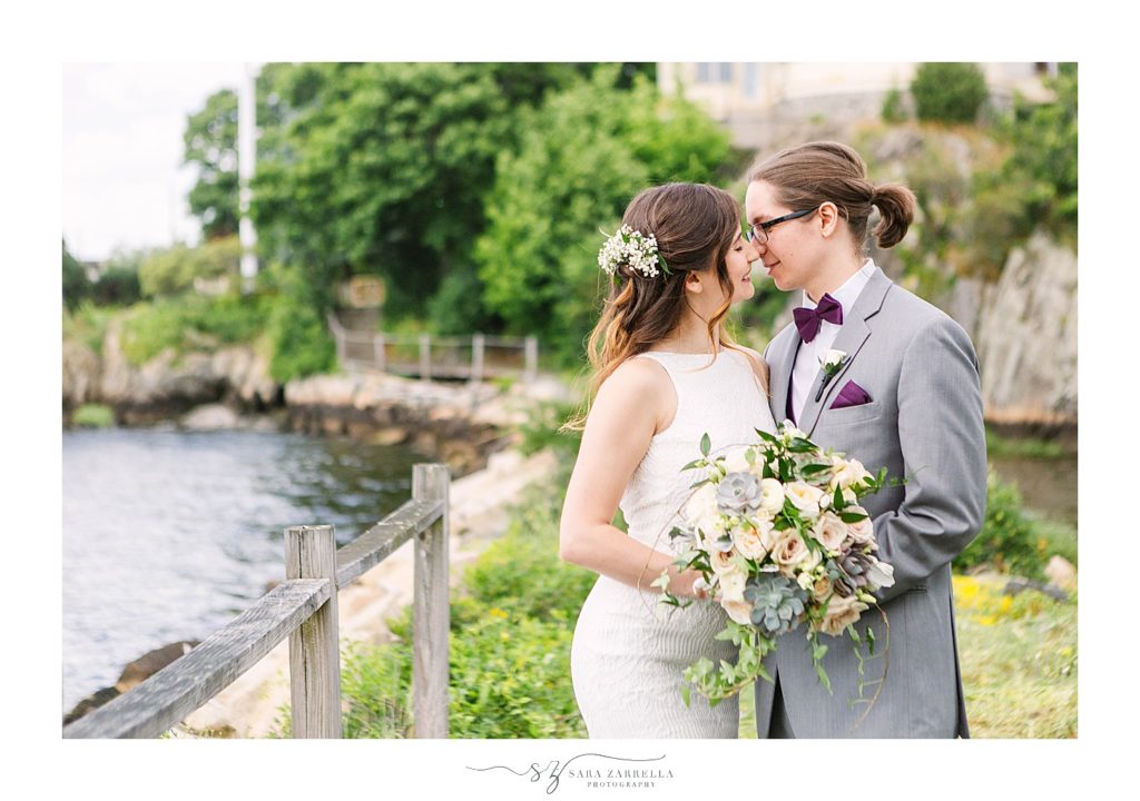 romantic waterfront wedding day with Sara Zarrella Photography