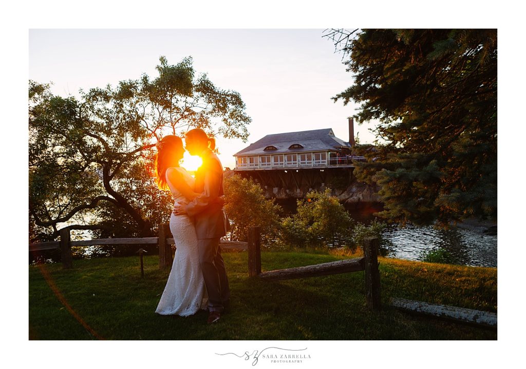 romantic sunset wedding portraits by Sara Zarrella Photography