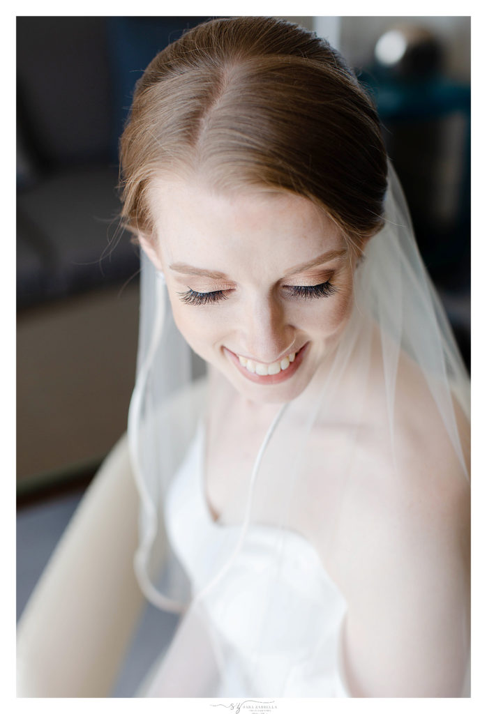 Sara Zarrella Photography photographs bridal portrait in Rhode Island