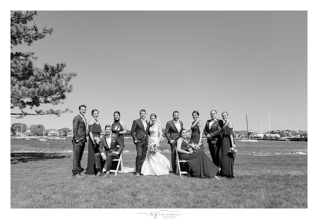 Gurney's wedding party photographed by RI wedding photographer Sara Zarrella Photography
