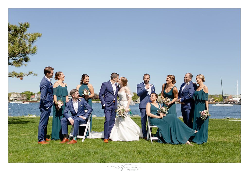 teal and navy wedding party inspiration photographed by Sara Zarrella Photography
