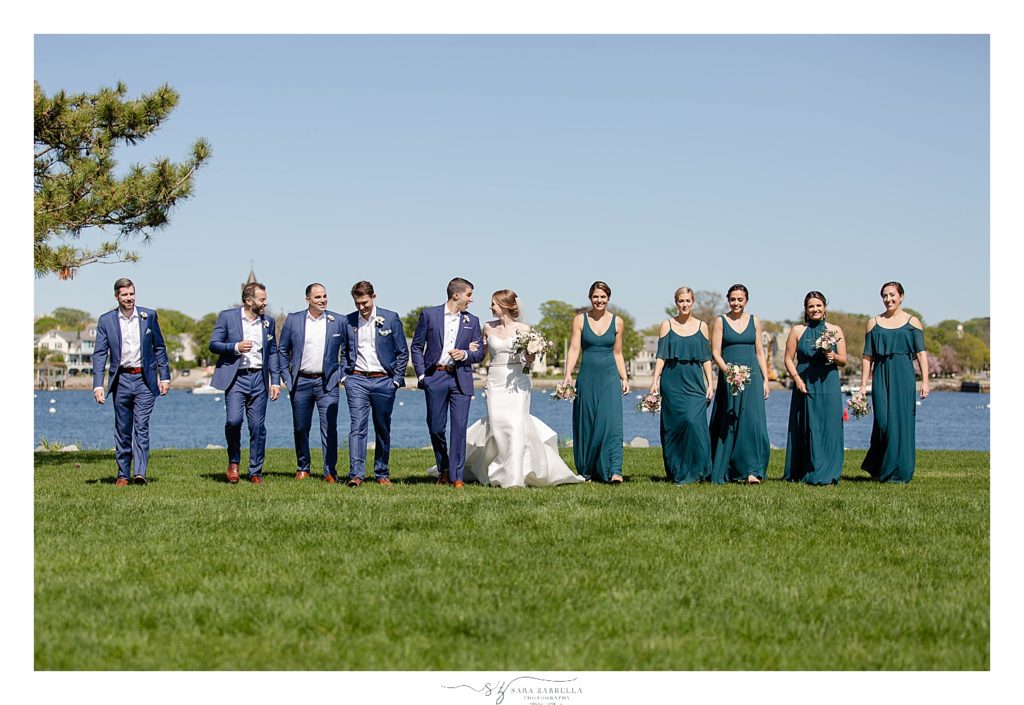 wedding party in Rhode Island photographed by Sara Zarrella Photography