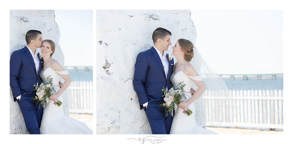 Rhode Island wedding portraits at Gurney's photographed by Sara Zarrella Photography