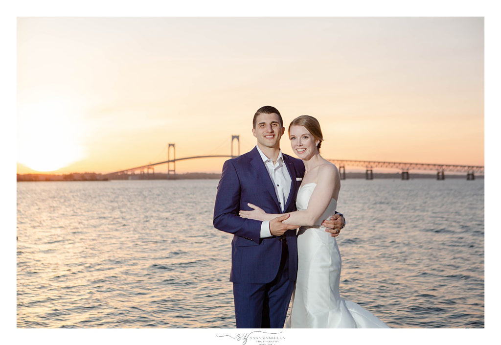 sunset wedding portraits by Sara Zarrella Photography