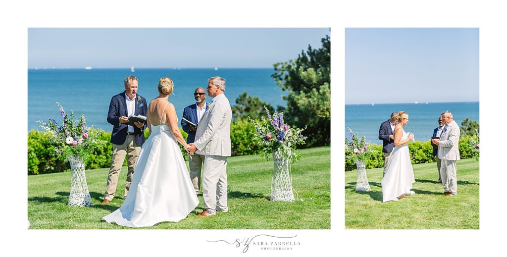 outdoor wedding ceremony photographed by Sara Zarrella Photography
