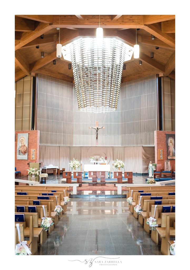 church wedding details photographed by RI wedding photographer Sara Zarrella Photography