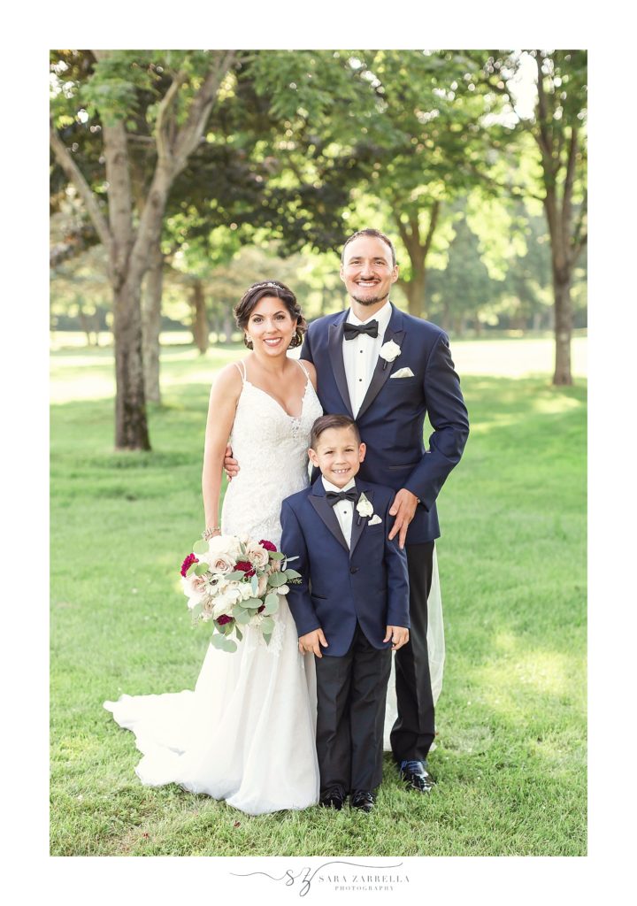 new family photographed on wedding day by Sara Zarrella Photography