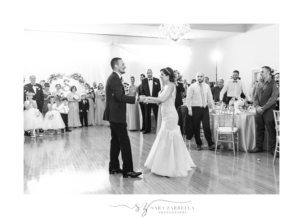 first dance at Cranston RI wedding with Sara Zarrella Photography