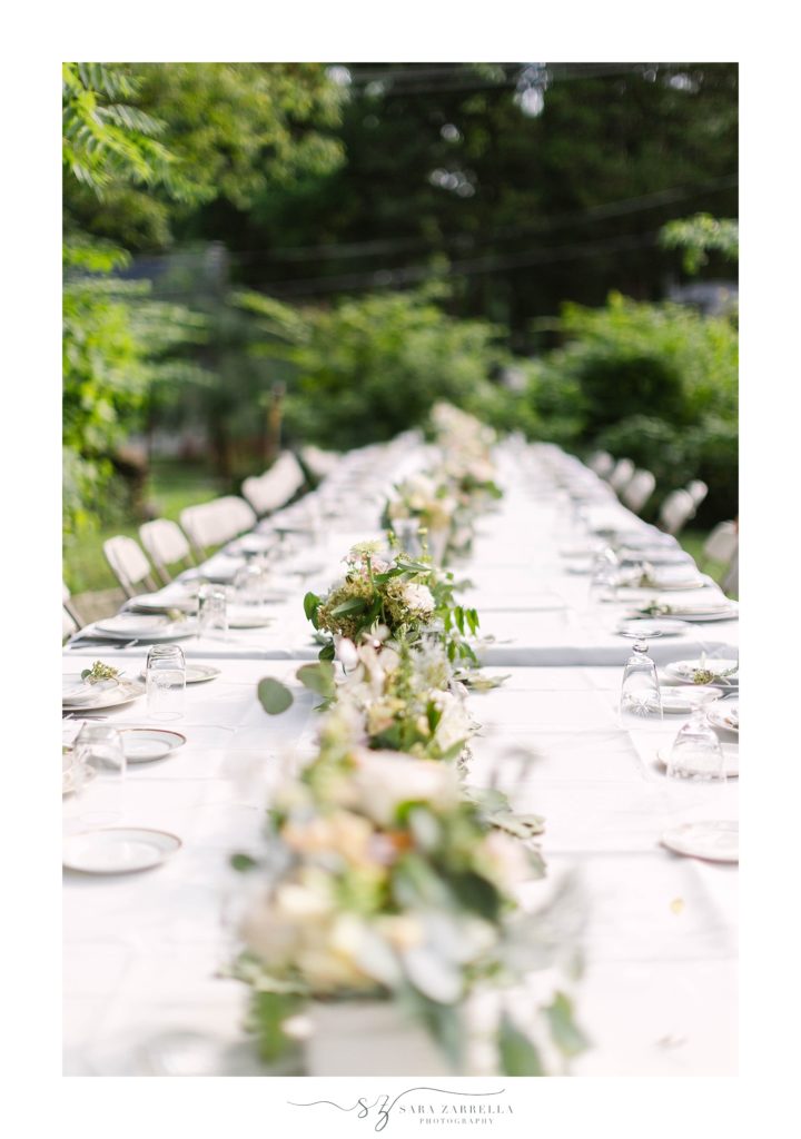 Sara Zarrella Photography photographs backyard wedding details