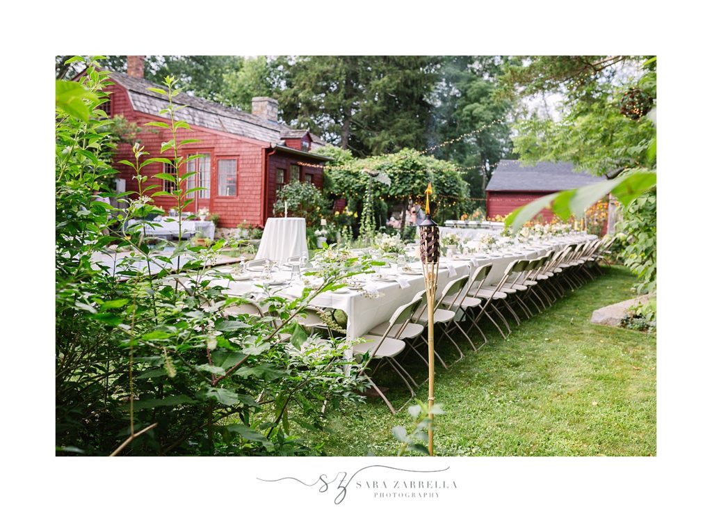 backyard wedding photographed by Sara Zarrella Photography