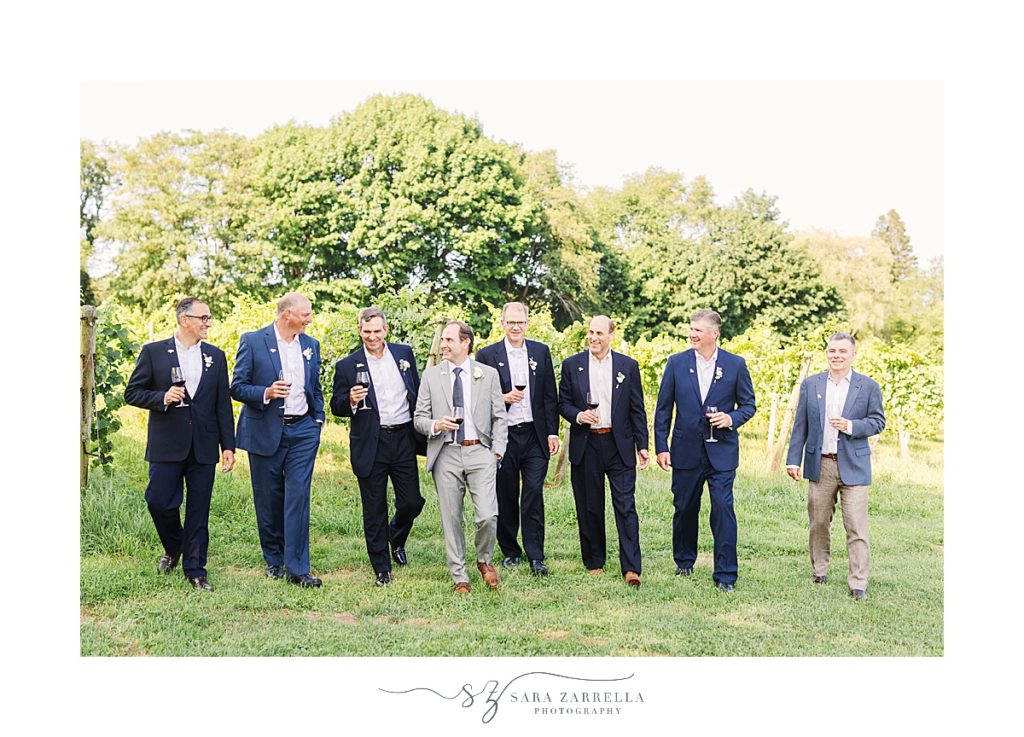 groomsmen photographed by Sara Zarrella Photography in Rhode Island