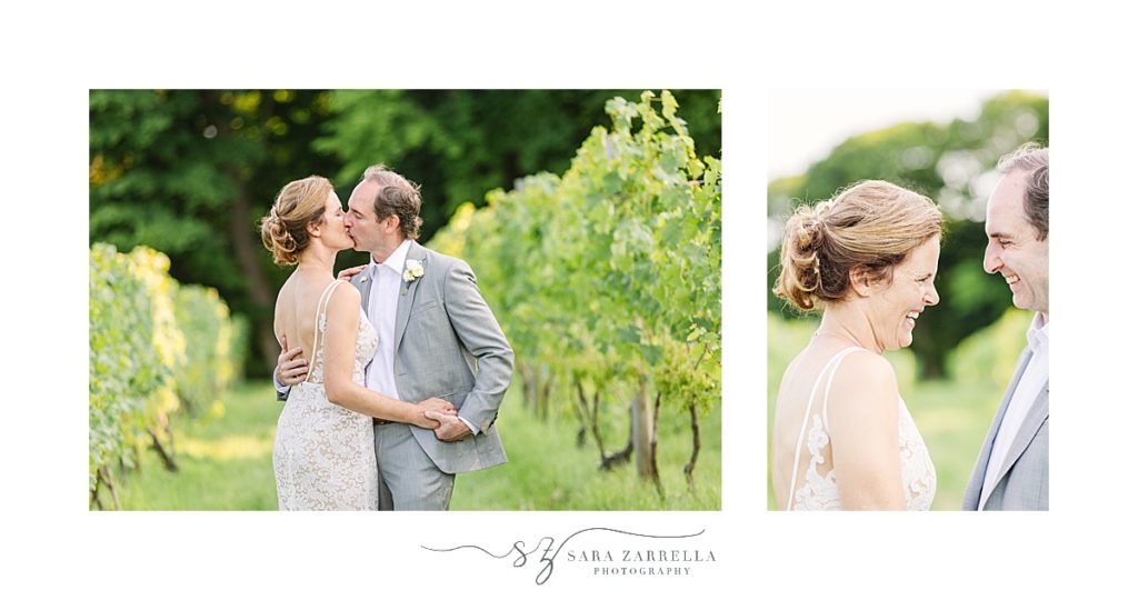 wedding photos in the vines with Sara Zarrella Photography