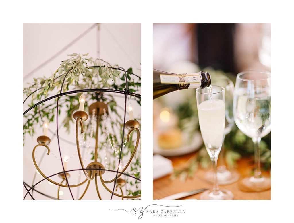 wedding reception details photographed by Sara Zarrella Photography