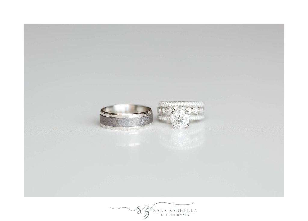 wedding bands for Newport wedding day photographed by Sara Zarrella Photography