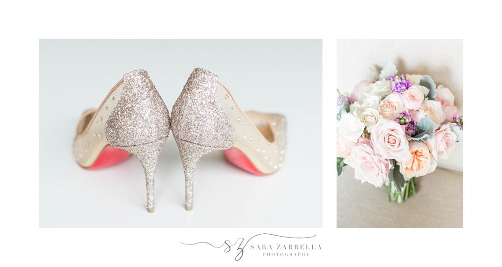 bride's details for Belle Mar wedding day photographed by Sara Zarrella Photography