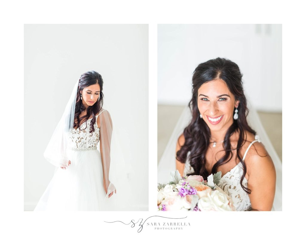 Sara Zarrella Photography photographs bridal portraits at Belle Mer
