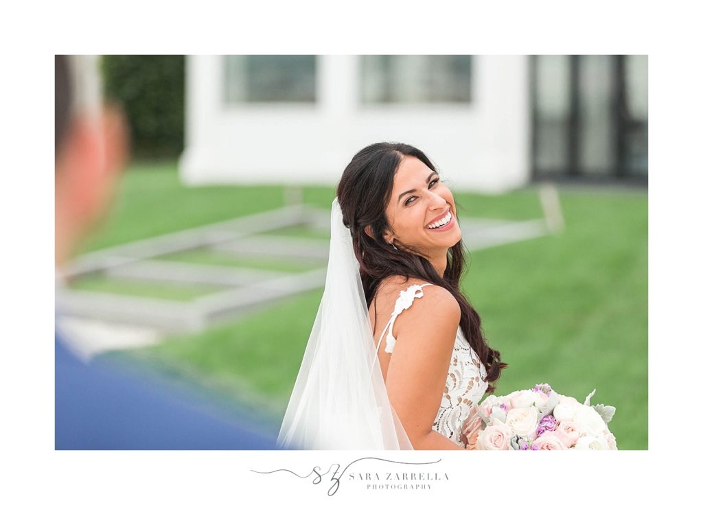 bride and groom portraits at Belle Mer with Sara Zarrella Photography