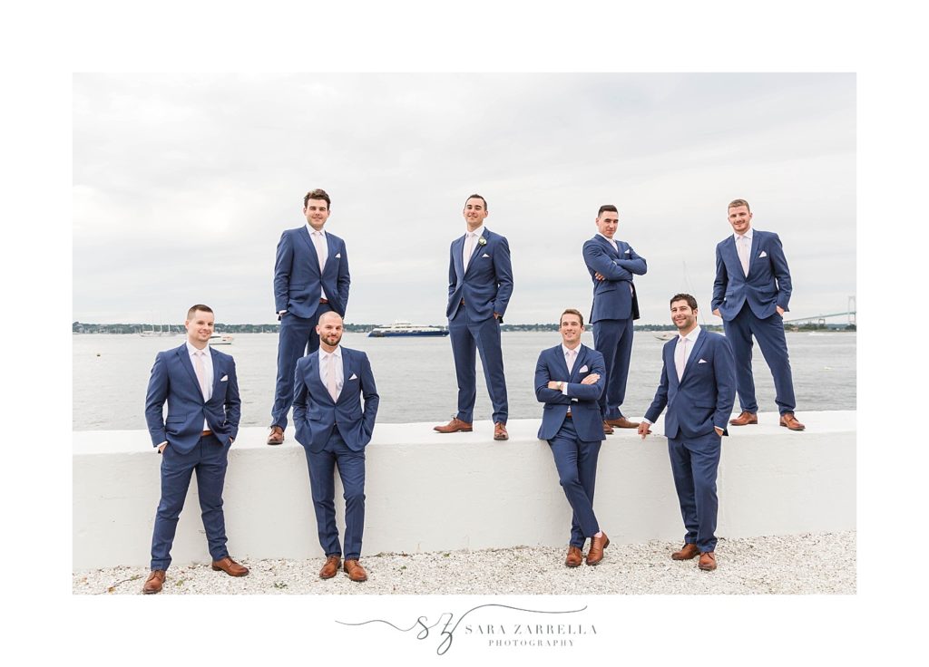 groomsmen during Belle Mer wedding photographed by Sara Zarrella Photography