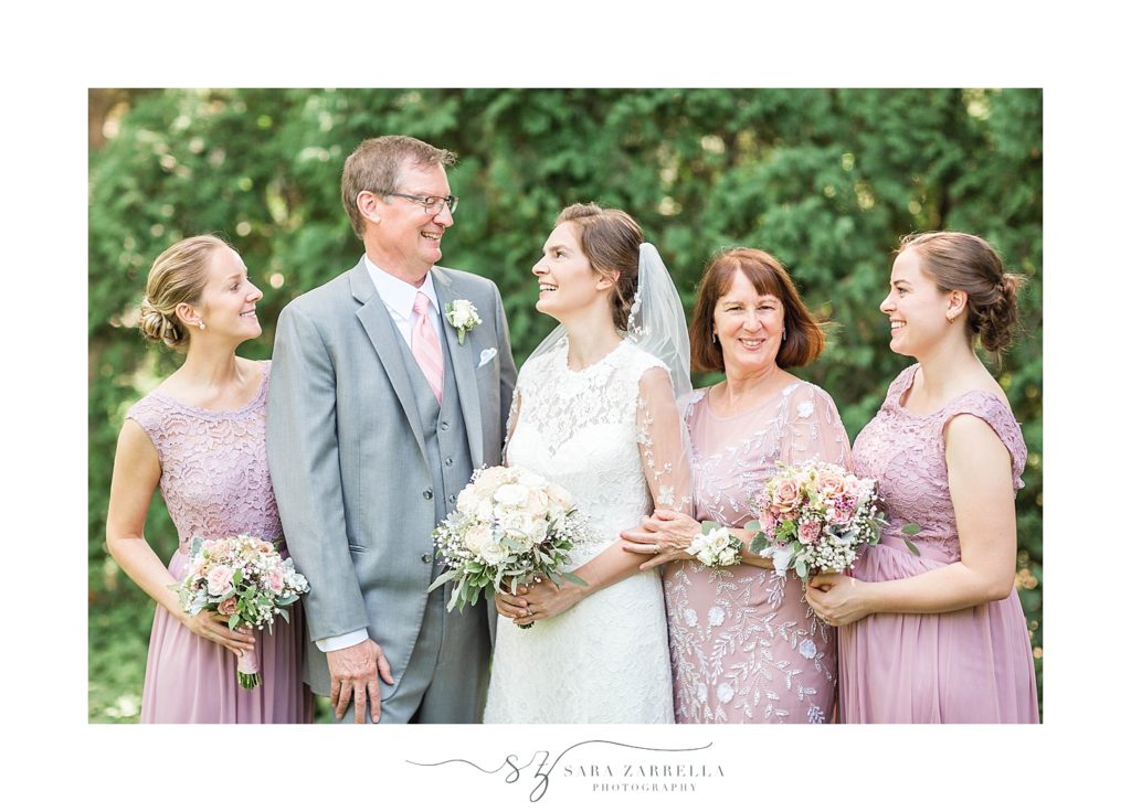 family portraits with Sara Zarrella Photography during Squantum Association wedding day