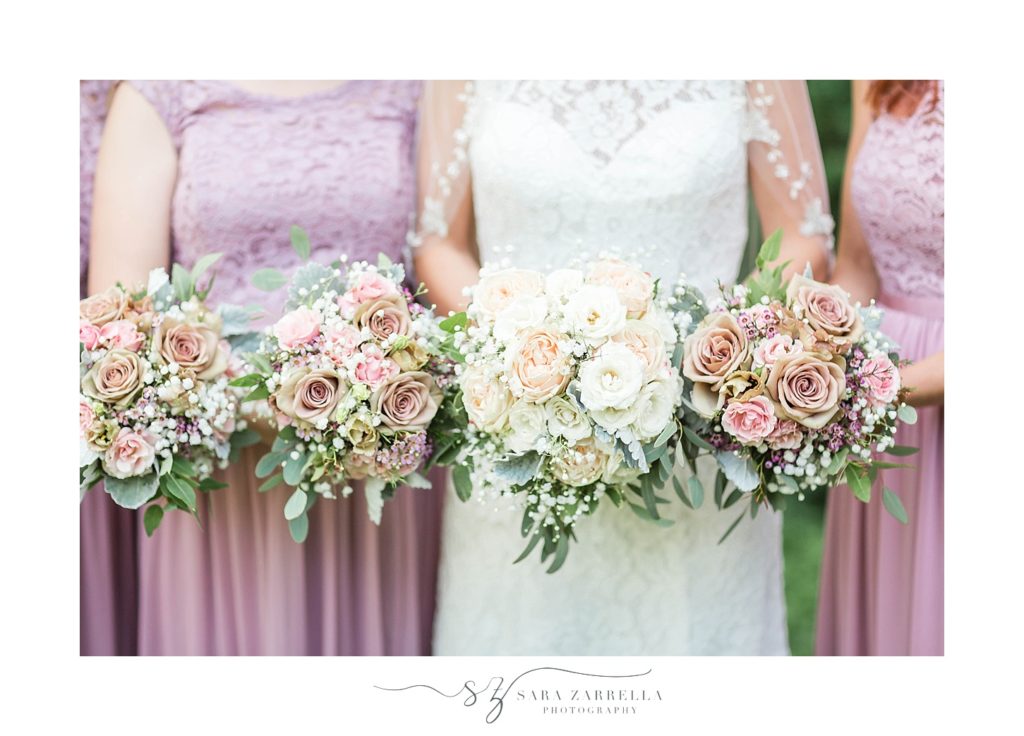 bridesmaid bouquets photographed by Sara Zarrella Photography