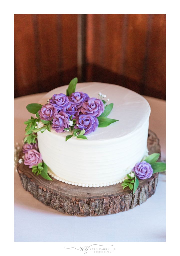 wedding cake for Squantum Association wedding photographed by Sara Zarrella Photography