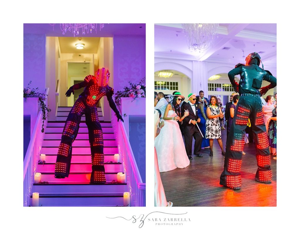 Daft Punk wedding reception dancers photographed by Sara Zarrella Photography