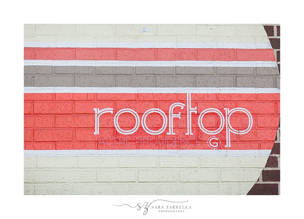 Rooftop of Providence G wedding ceremony photographed by Sara Zarrella Photography