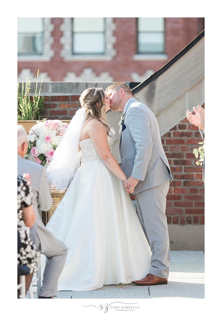 rooftop wedding day at Providence G with Sara Zarrella Photography